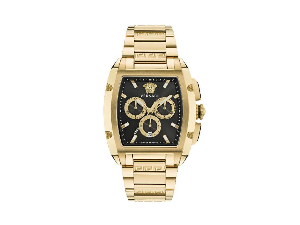 Montre à Quartz Versace Dominus, PVD Or, Noir, 42 x 49.50 mm, VE6H00523