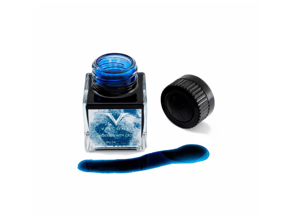 Encrier Visconti Wheatfield with crows, 30ml, Bleu, Verre, INKVG-30ML41